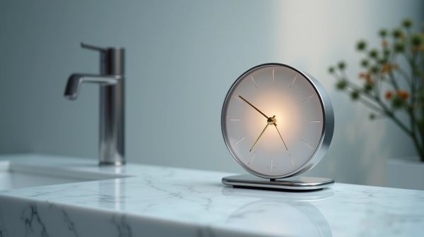 Horloge de salle de bain : allier style et résistance