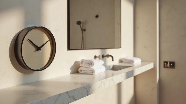 Horloge de salle de bain : allier style et résistance