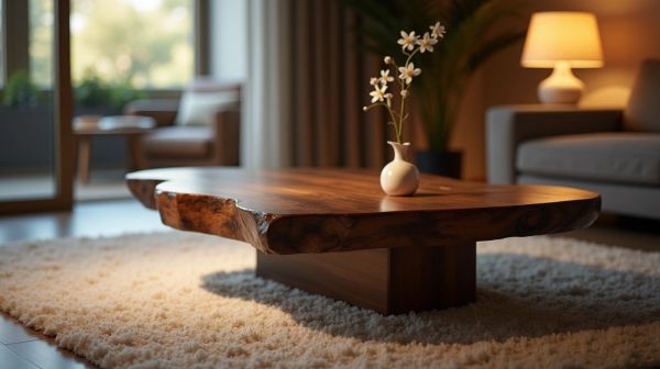 Pourquoi choisir un bout de canapé en noyer élégant pour votre déco